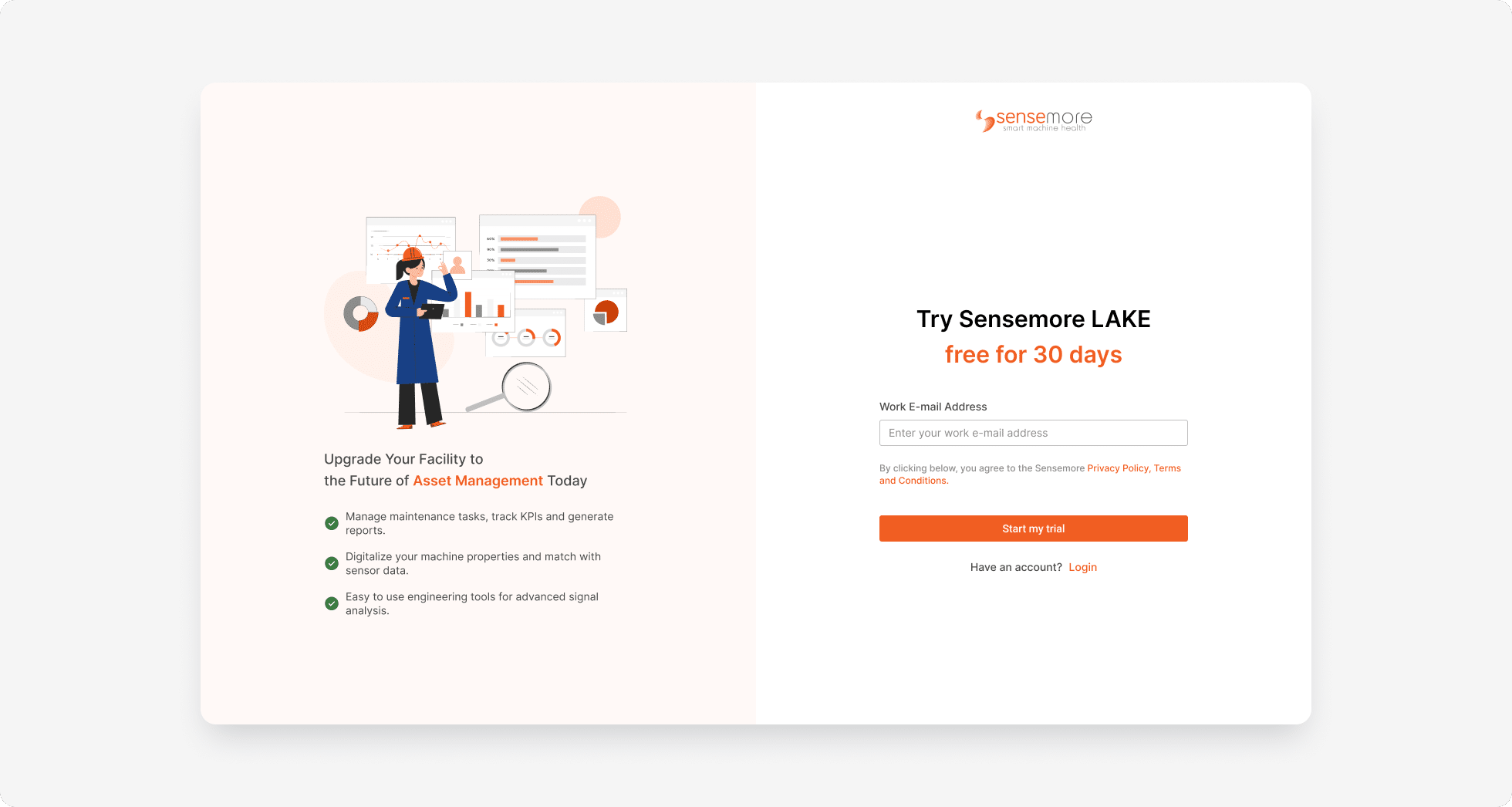 New Onboarding for 30-days Free Trial