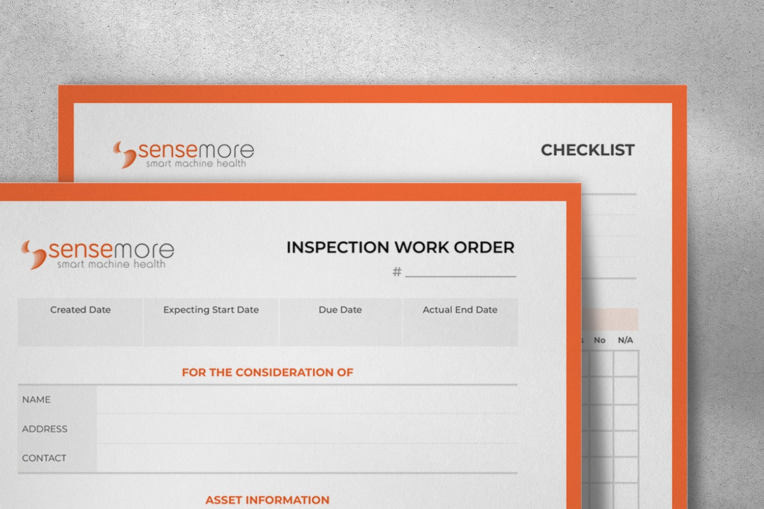 Sensemore Inspection Work Order