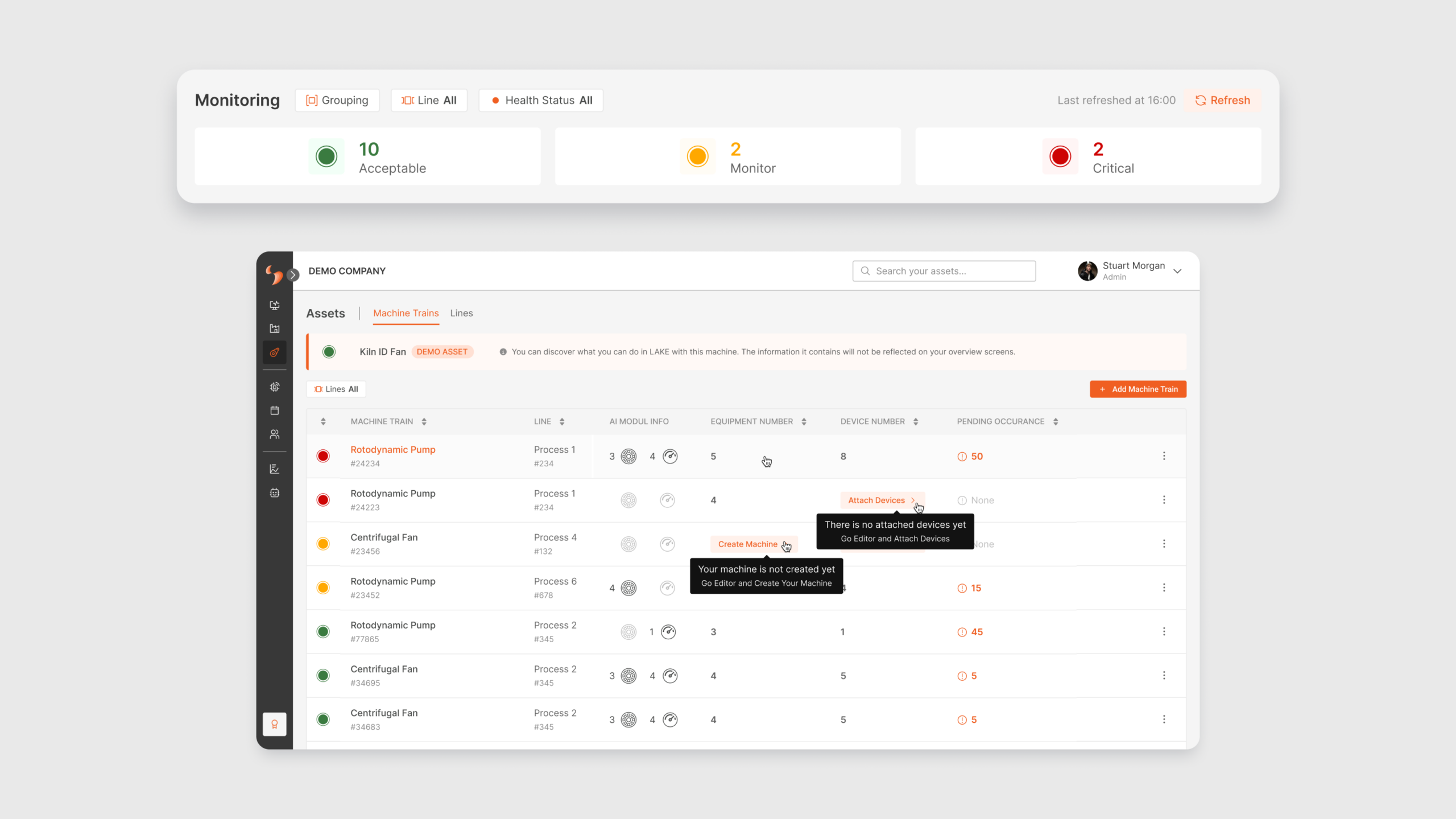 New Asset Management and Enhanced Filters on Monitoring