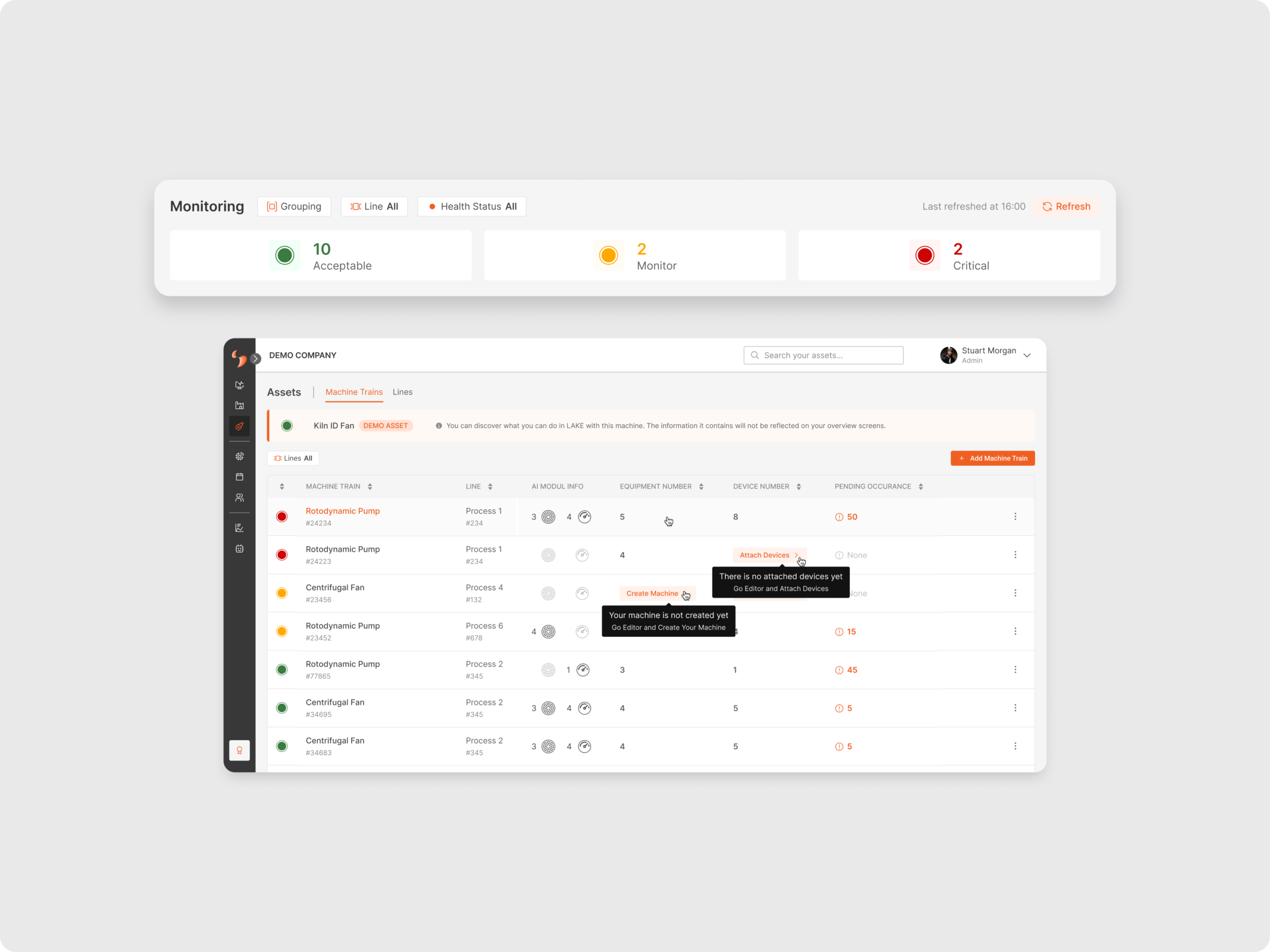 New Asset Management and Enhanced Filters on Monitoring